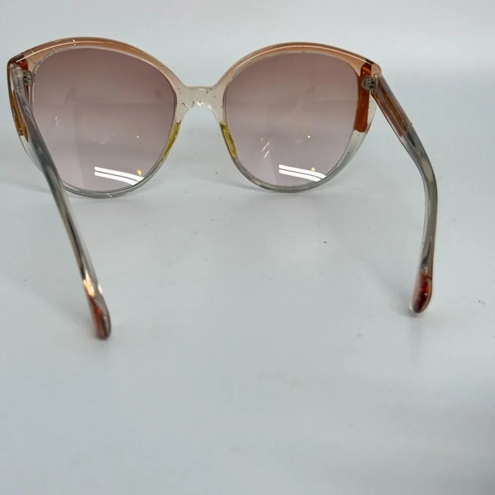 Collezione Bazaar Hearst Brown Oval‎ Sunglasses Japan Frames Only H2281